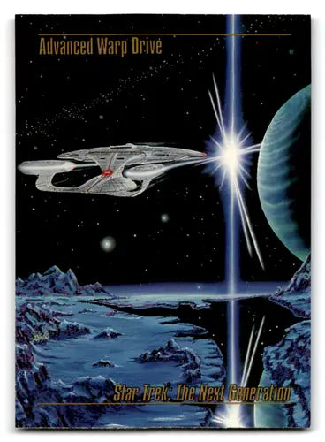 Star Trek Master Series warp drive card from 1993 Skybox Star Trek Master Series NM