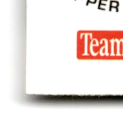 White rectangular packaging with red Team label for football Jim Harbaugh Chicago Bears