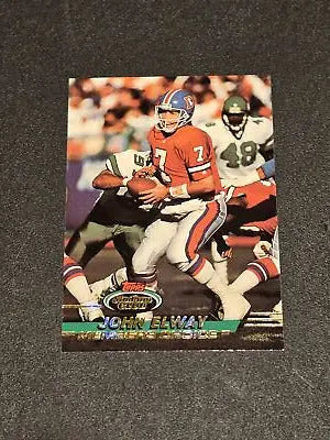 John Elway football card from 1993 Stadium Club John Elway trading series