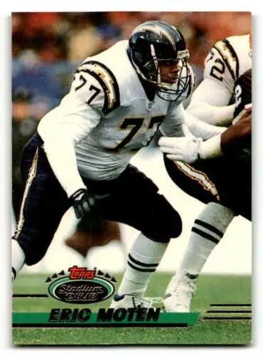 Original gloss 1993 Stadium Club #271 Eric Moten San Diego Chargers football card