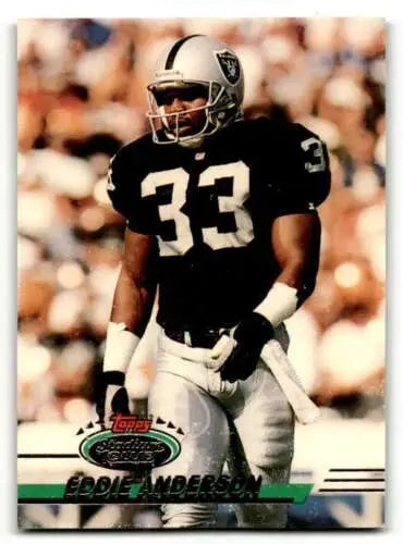Eddie Anderson football card 1993 Stadium Club original gloss Los Angeles Raiders