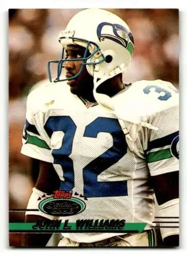 Original gloss 1993 Stadium Club John L. Williams Seattle Seahawks football card