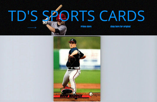 Greg Maddux 1993 Stadium Club #665 baseball card for trading card collectors