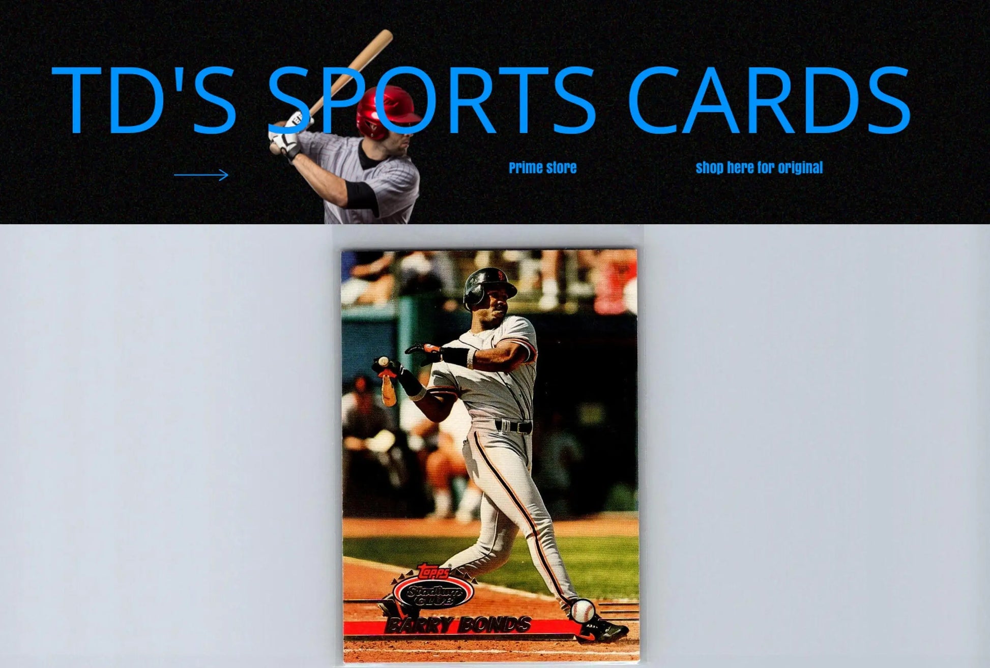 1993 Stadium Club #684 Barry Bonds trading card showcasing the baseball legend’s iconic image