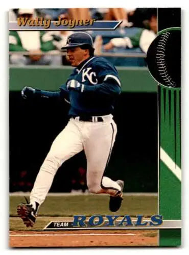 1993 Stadium Club Kansas City Royals #4 Wally Joyner baseball card display image
