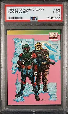 Graded 1993 Star Wars Galaxy Cam Kennedy #101 trading card in PSA 9 condition