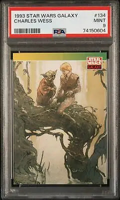 Graded 1993 Star Wars Galaxy Charles Wess #134 PSA 9 trading card for collectors