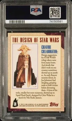 Graded Star Wars Topps trading card from 1993 Star Wars Galaxy Creature Collaboration
