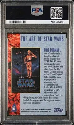 1993 Star Wars Galaxy Dave Dorman #63 PSA 9