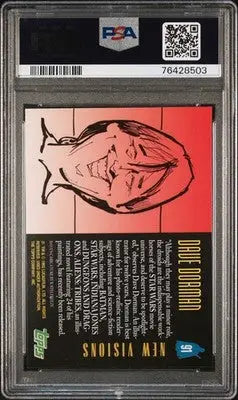 Graded 1993 Star Wars Galaxy Dave Dorman trading card with artwork and back text