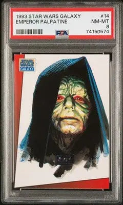 1993 Star Wars Galaxy Emperor Palpatine #14 PSA 8