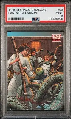 Star Wars Galaxy trading card 1993 Fastner & Larson #93 featuring trash compactor scene