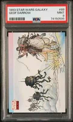 Graded 1993 Star Wars Galaxy Geof Darrow trading card #89 PSA 9