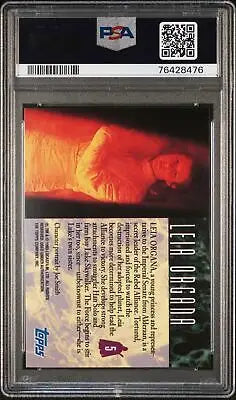 Graded 1993 Star Wars Galaxy Leia Organa #5 PSA 9 trading card for collectors