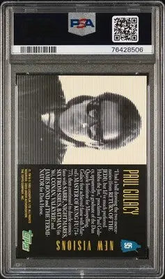 Graded Paul Gulacy New Visions trading card from 1993 Star Wars Galaxy series