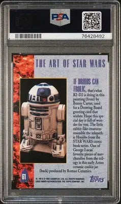 PSA-graded The Art of Star Wars trading card featuring R2-D2 from Star Wars Galaxy