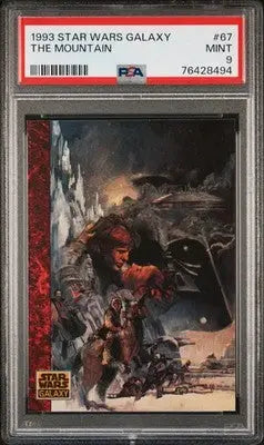 1993 Star Wars Galaxy The Mountain #67 PSA 9