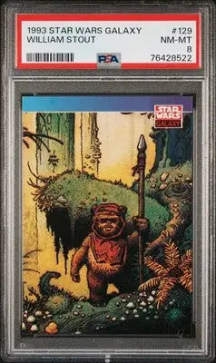 1993 Star Wars Galaxy William Stout #129 PSA 8