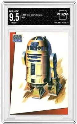 Graded 1993 Star Wars Galaxy R2-D2 trading card from Stars Wars Galaxy collection