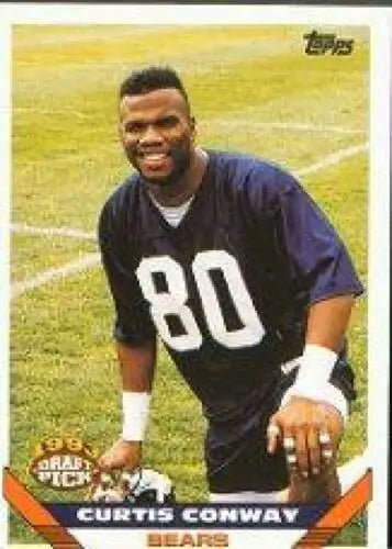 1993 Topps #12 Curtis Conway NM-MT RC football card with original gloss features