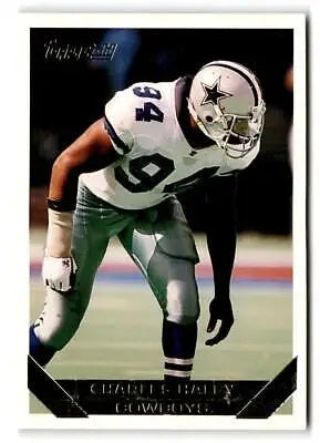Football player in uniform from 1993 Topps #156 Charles Haley Gold trading card