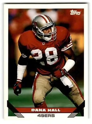Dana Hall 1993 Topps #575 trading card for baseball card collectors
