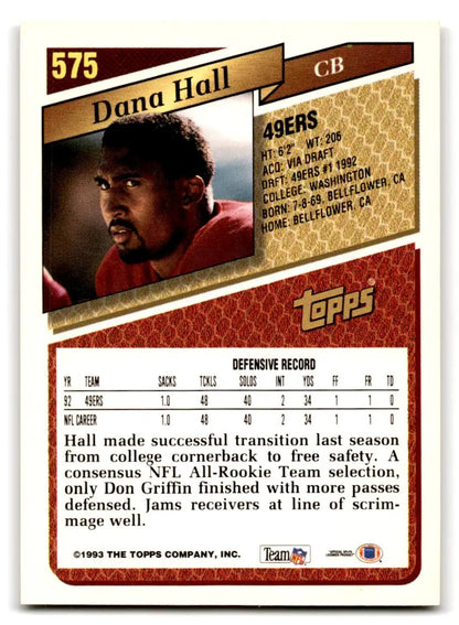 1993 Topps #575 Dana Hall - Trading Card