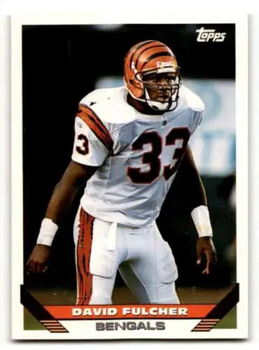 1993 Topps #68 David Fulcher Cincinnati Bengals Football Card with original gloss