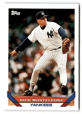 Baseball card of Rich Monteleone from 1993 Topps #779 trading cards collection