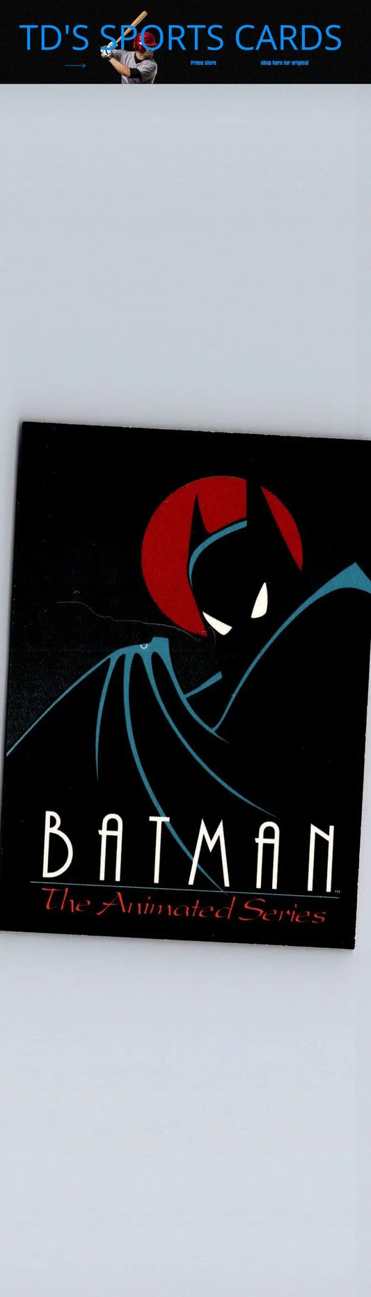 Batman The Animated Series cover art from 1993 Topps Batman collectible card