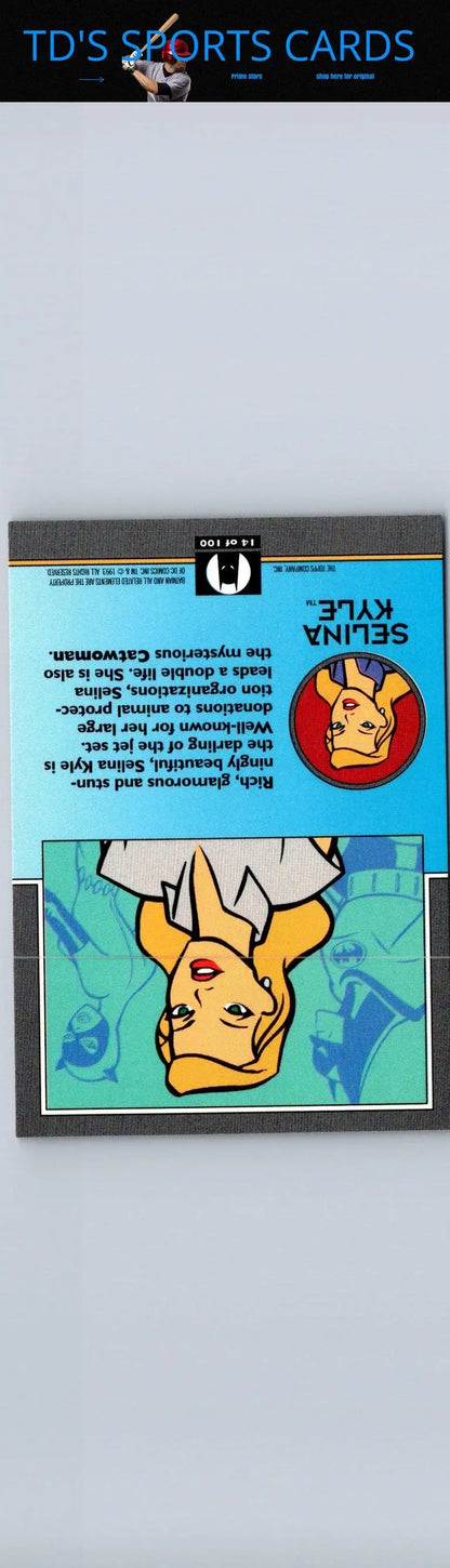 Selina Kyle pin from 1993 Topps Batman The Animated Series series