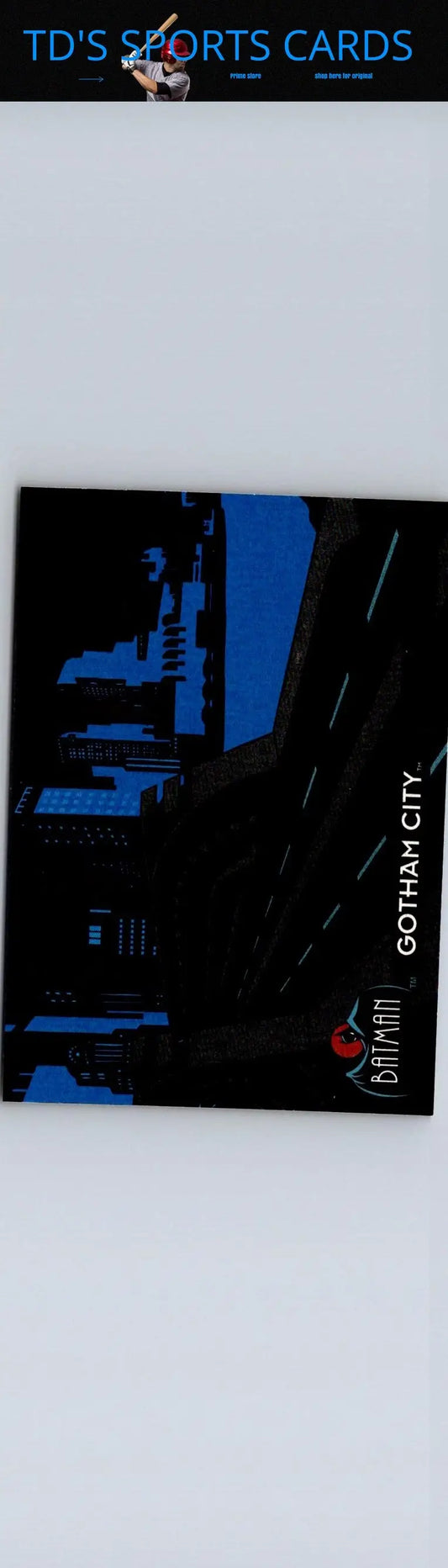Batman Gotham City card from 1993 Topps Batman The Animated Series collection