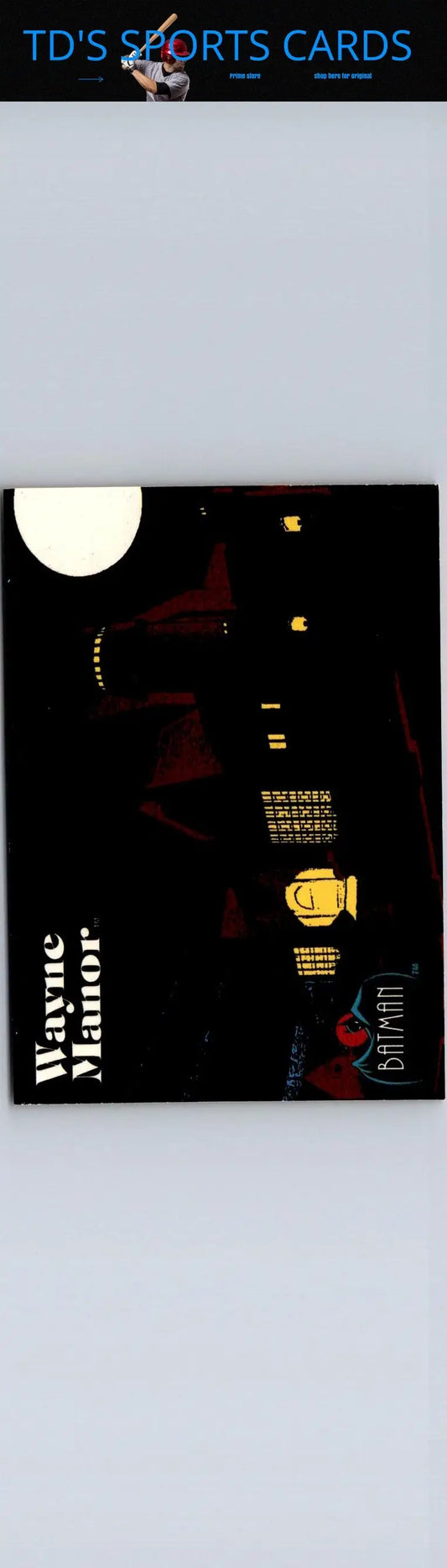 Wayne Manor Batman card from 1993 Topps Batman The Animated Series collection