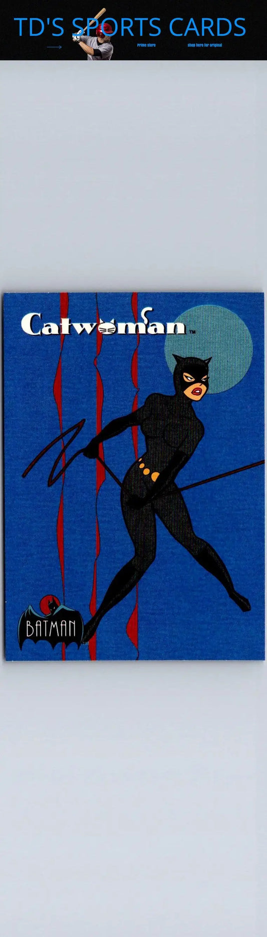 Comic book cover of Catwoman from 1993 Topps Batman The Animated Series series