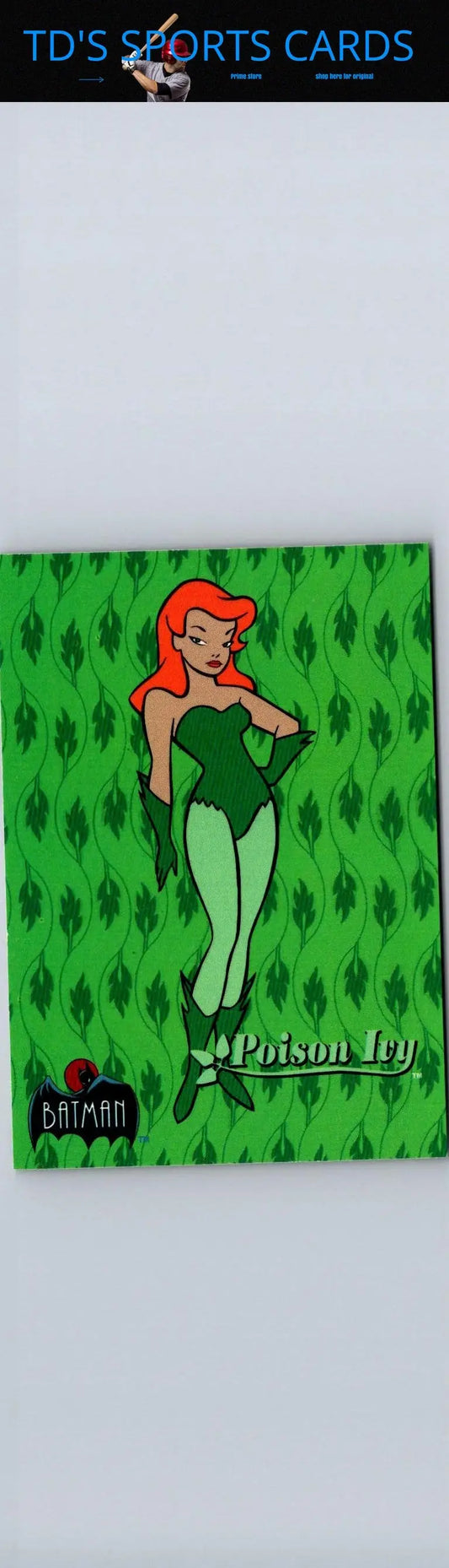 Poison Ivy trading card from 1993 Topps Batman The Animated Series collection