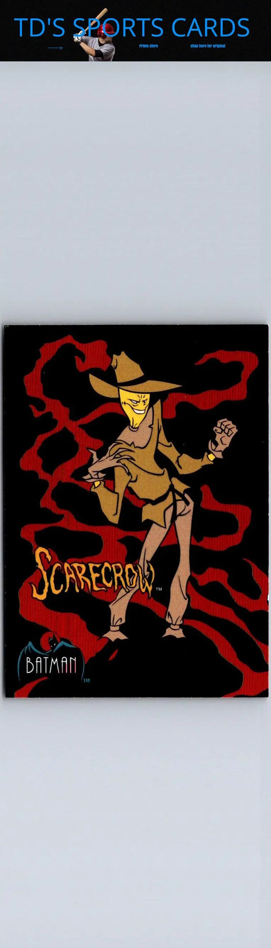 Scarecrow Batman trading card from 1993 Topps Batman The Animated Series collection
