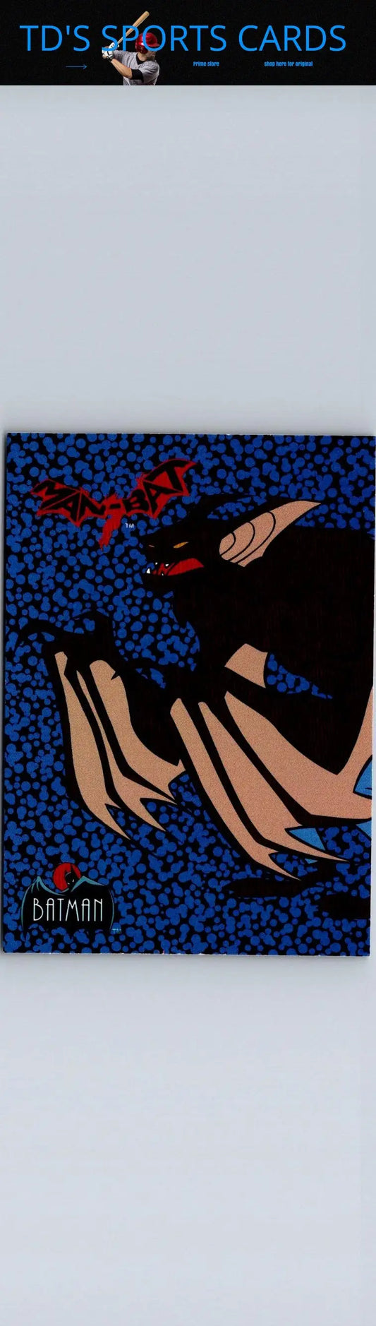 1993 Topps Batman The Animated Series card featuring Man-Bat from the animated series