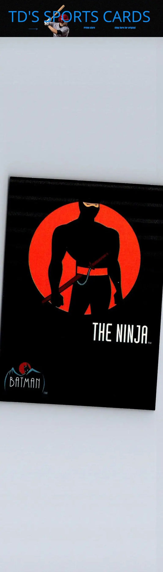 Batman The Animated Series trading card from 1993 Topps Batman collection featuring The Ninja