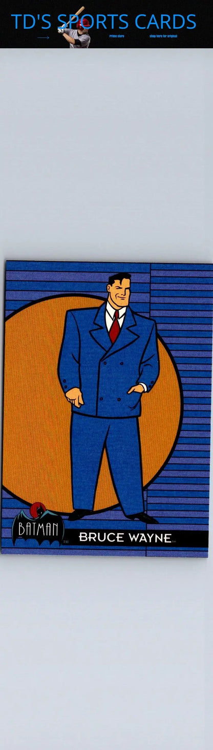 Bruce Wayne trading card from 1993 Topps Batman The Animated Series collection