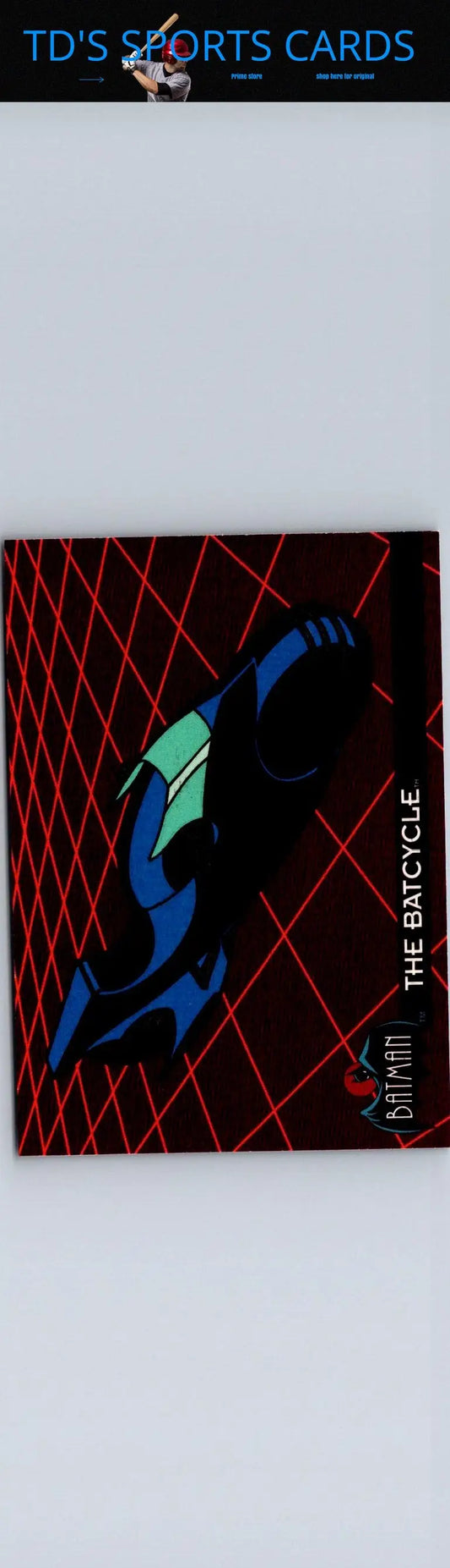 Batman Batcycle trading card from 1993 Topps Batman The Animated Series collection