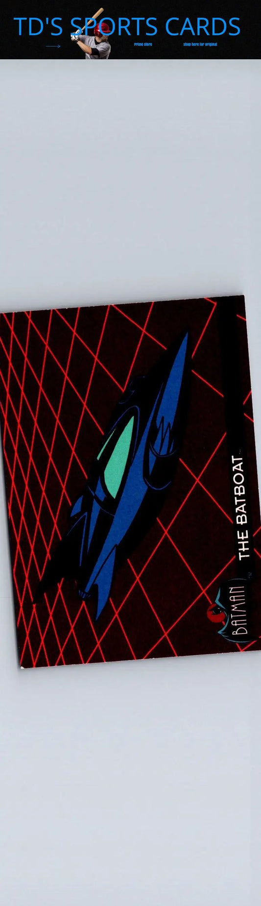Batman The Batboat trading card from 1993 Topps Batman Animated Series set