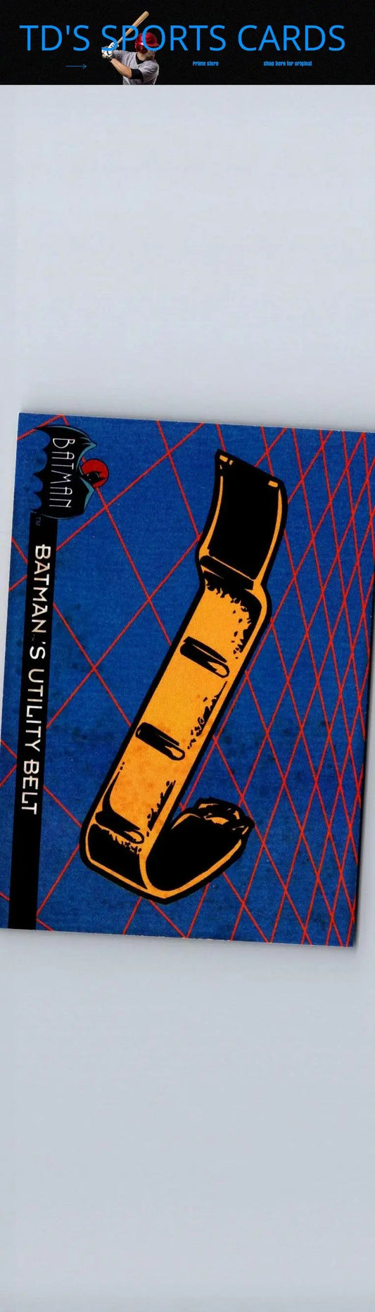 1993 Topps Batman The Animated Series Batman’s Utility Belt trading card showcasing utility belt design