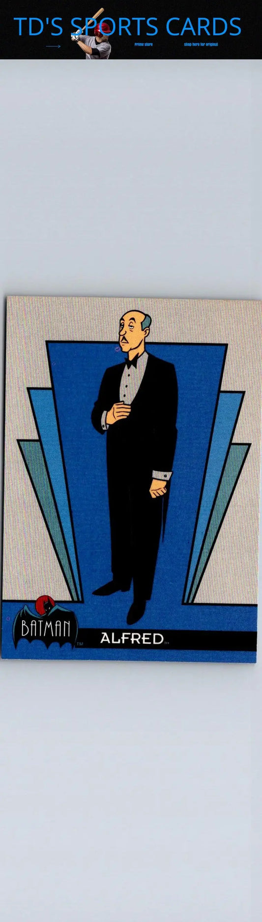 Alfred Pennyworth trading card from 1993 Topps Batman The Animated Series collection