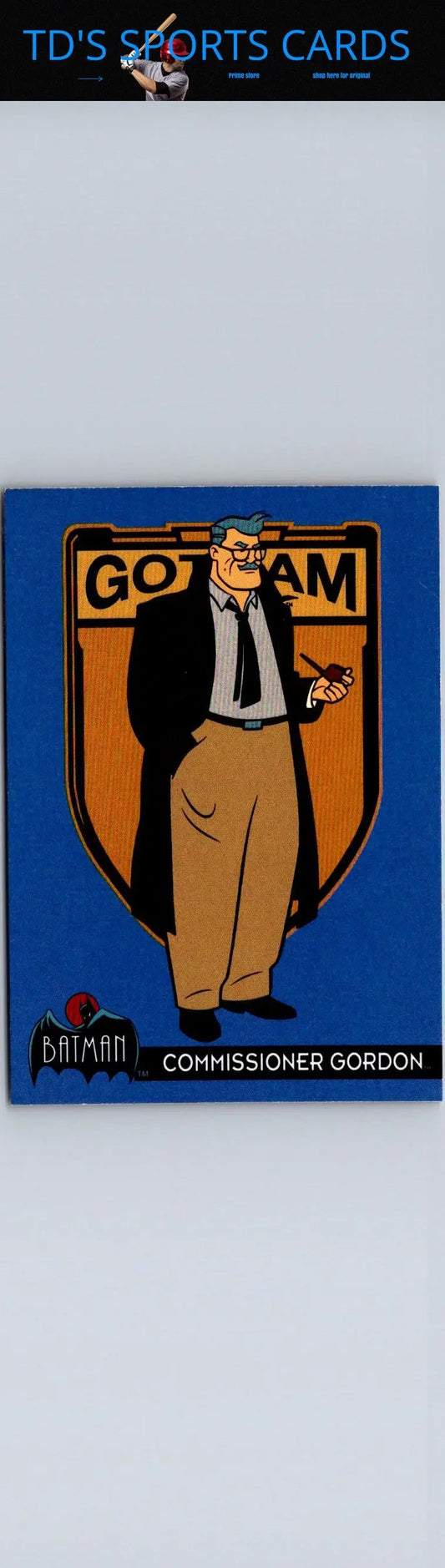 Commissioner Gordon trading card from Topps Batman The Animated Series collection