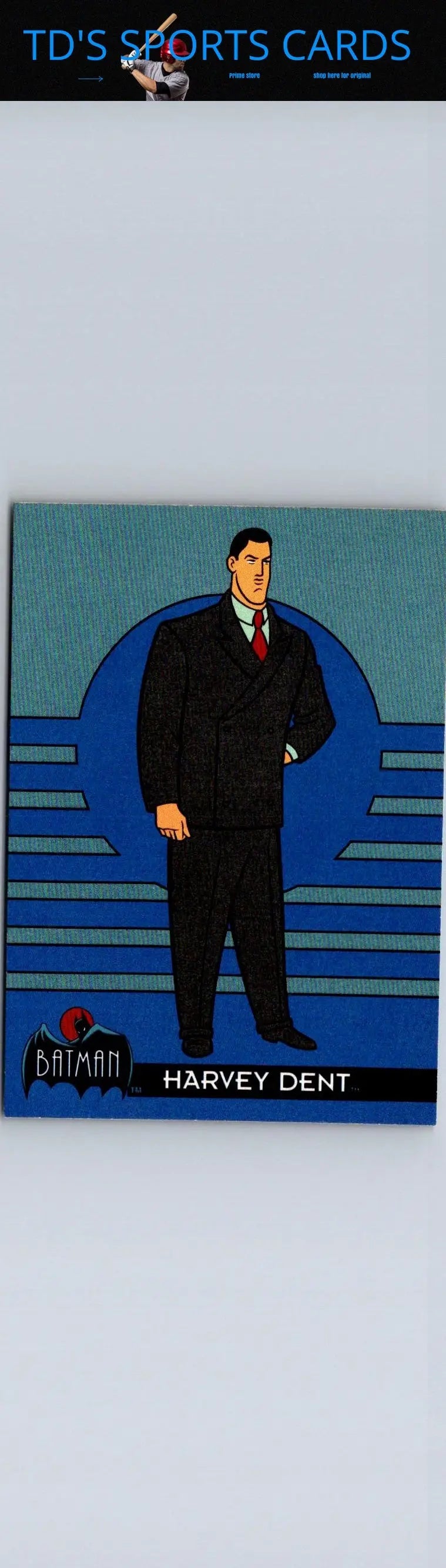 Harvey Dent trading card from 1993 Topps Batman The Animated Series collection