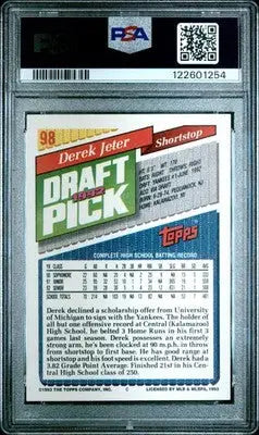 1993 Topps Derek Jeter #98 Baseball PSA 7