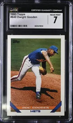 Graded 1993 Topps Dwight Gooden baseball card displayed in product CGC 7