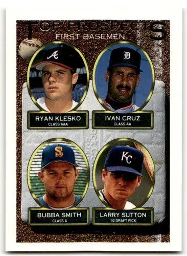 1993 Topps Gold #423 Ryan Klesko/Ivan Cruz/Bubba Smith/Larry Sutton NM-MT RC Roo - Trading Cards