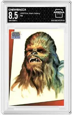 Graded Chewbacca trading card from 1993 Topps Star Wars Galaxy series