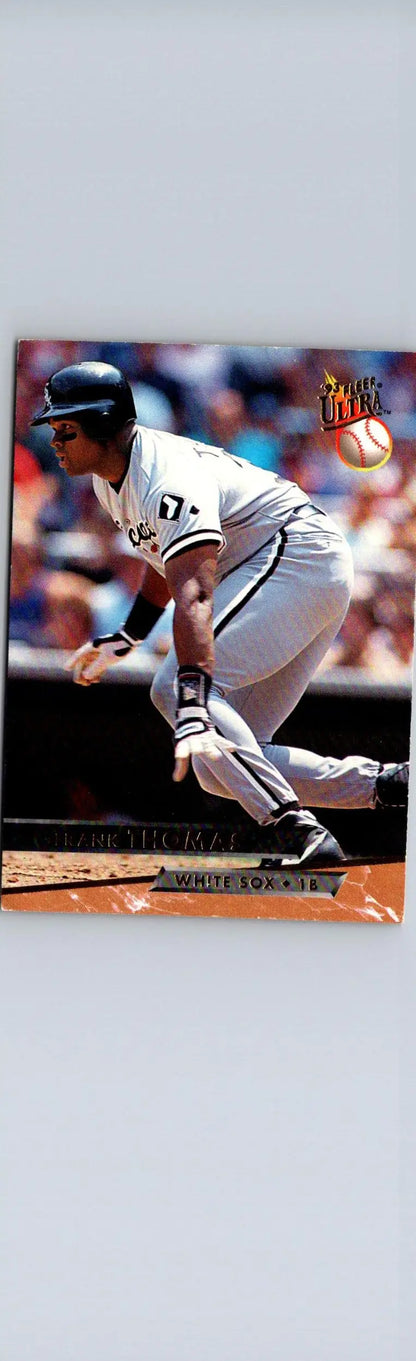Baseball trading card featuring Frank Thomas in a batting stance from 1993 Ultra #181